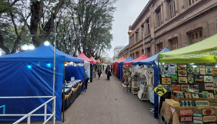 Puestos en la fiesta de la naranja