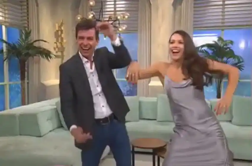 Pampita imitó el exótico baile de Calu Rivero: «Me sale bárbaro»