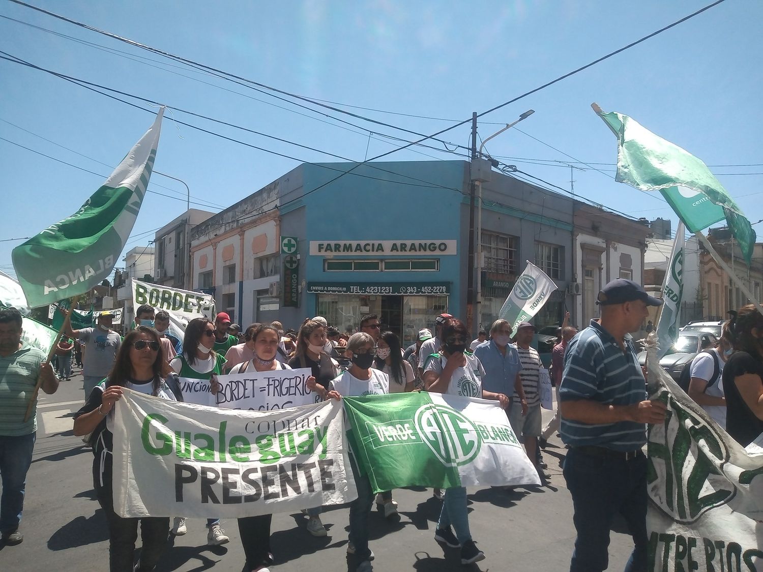 ATE Gualeguay participó de la marcha a casa de gobierno