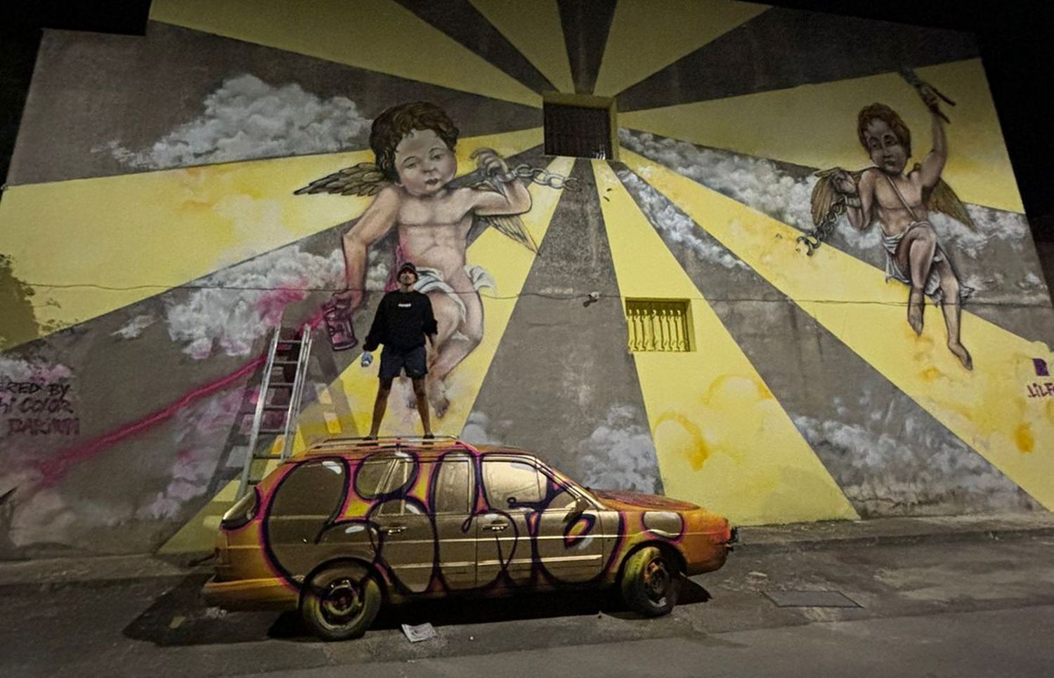 Terminado el mural "Los ángeles de Noto"