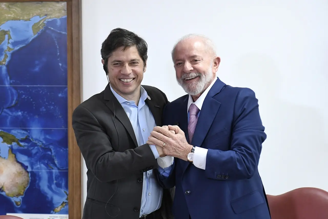 Kicillof y Lula Da Silva en una visita a Brasil en 2024