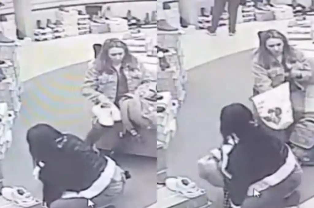 Mecheras se llevaron zapatillas