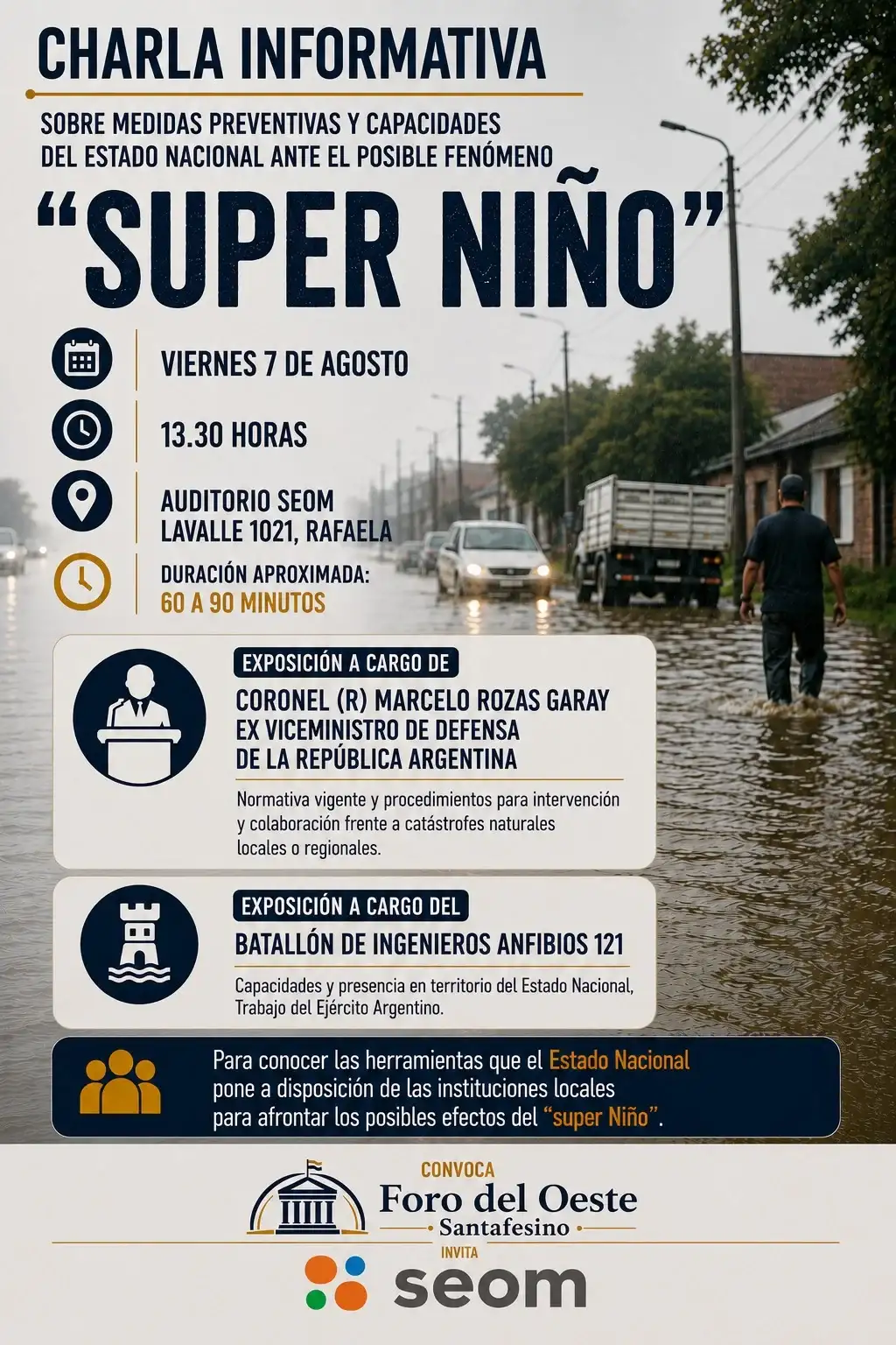 Rafaela será sede de una charla sobre prevención y respuesta ante un posible “Súper Niño” - 2