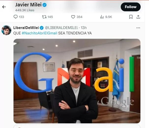 milei discriminando