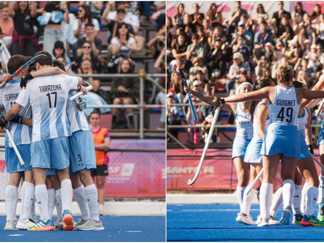 El hockey argentino arrasó en los Juegos Suramericanos: Los Leones y Las Leonas se quedaron con el oro .Foto: Prensa Juegos Suramericanos 2026
