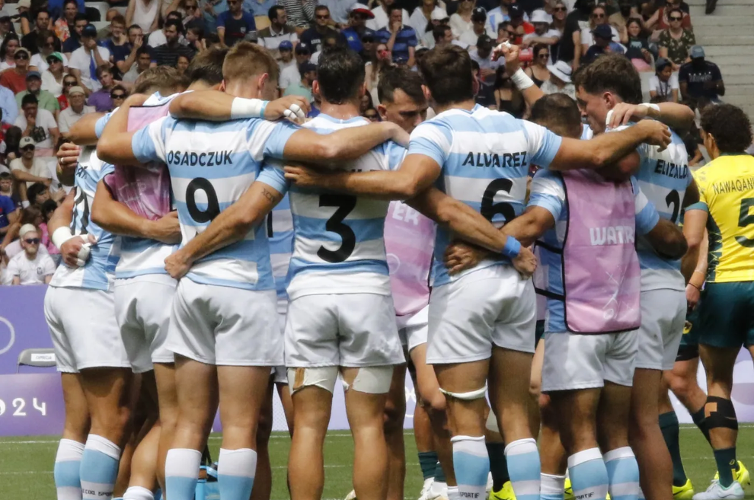 La segunda mitad fue más equilibrada, ya que Argentina logró anotar su primer try.