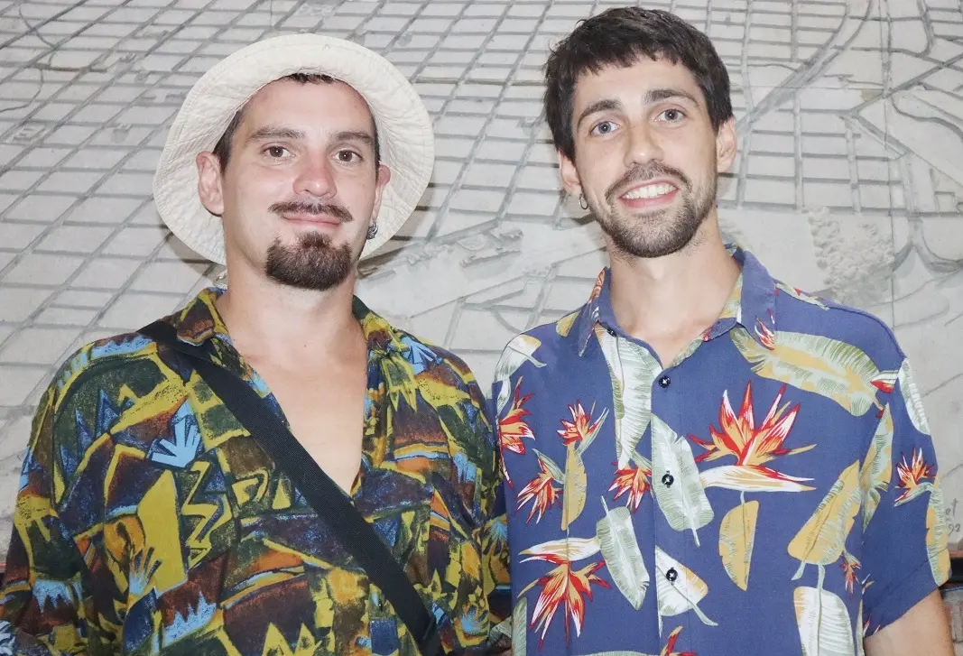 Santiago Silva (izquierda) y Franco Quintana (derecha), integrantes de la agrupación MOMO