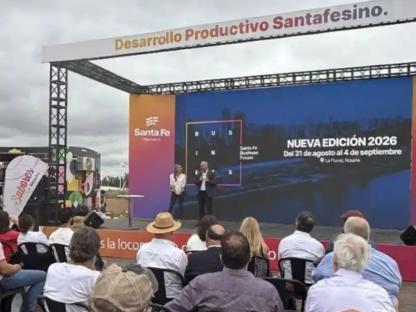 Puccini presentó en Expoagro la tercera edición del Santa Fe Business Forum