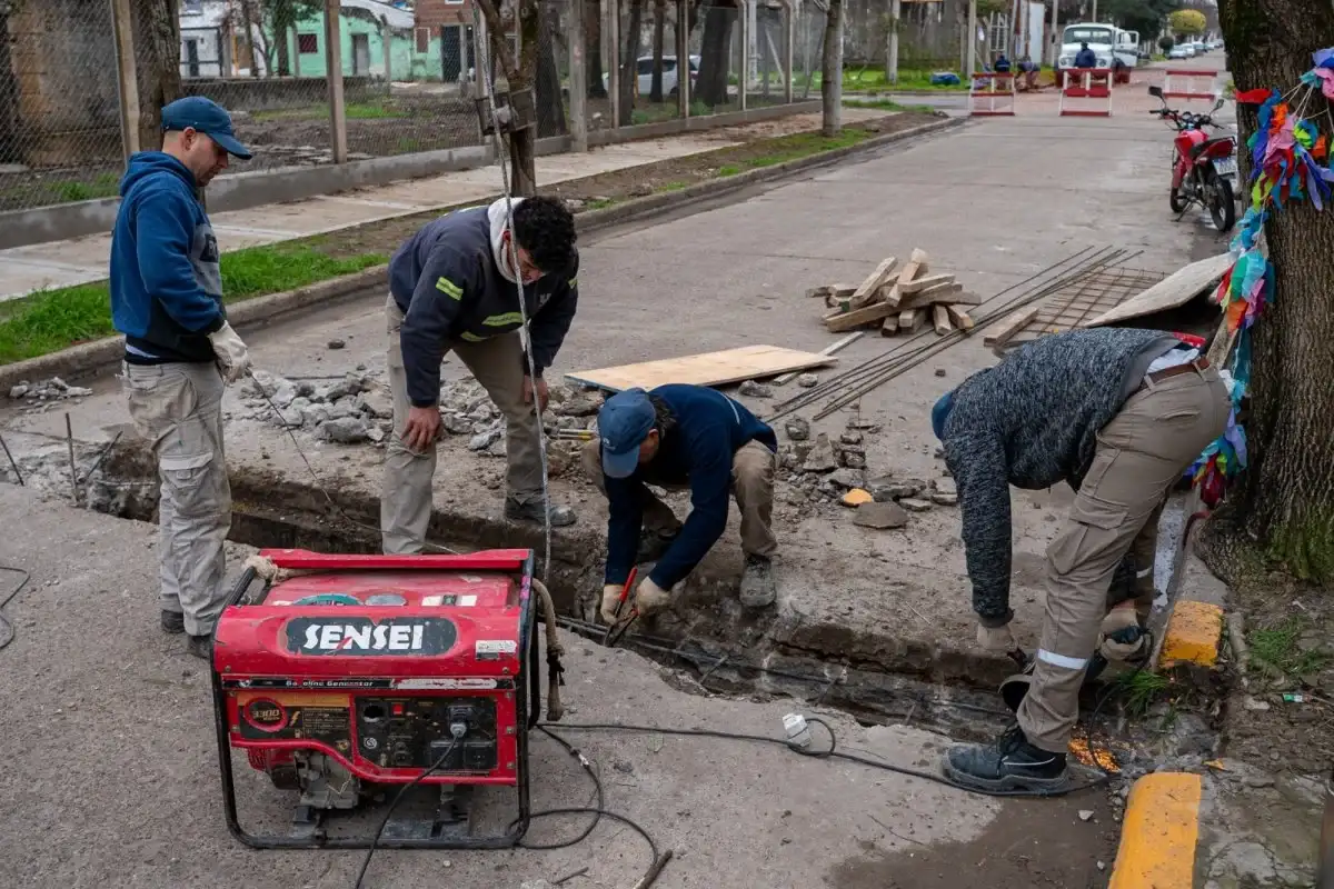 Reconstruyeron parte del desagüe pluvial de la Cuenca Sur para recomponer su seguridad estructural