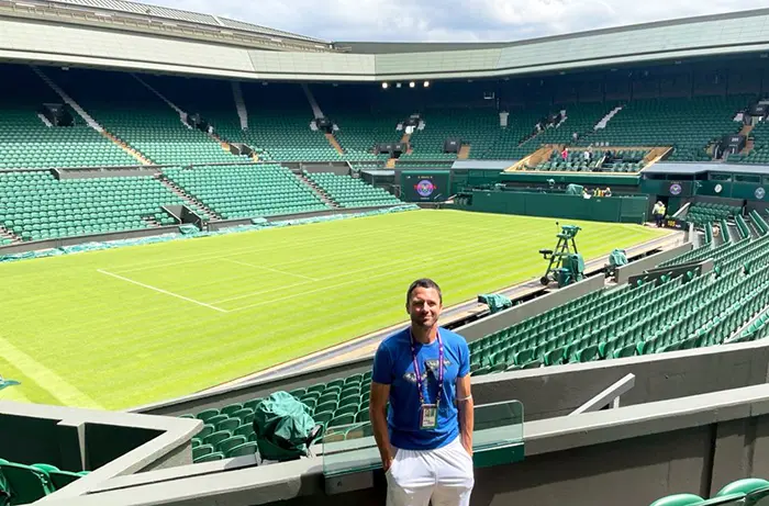 Pablo Fuente en Wimbledon