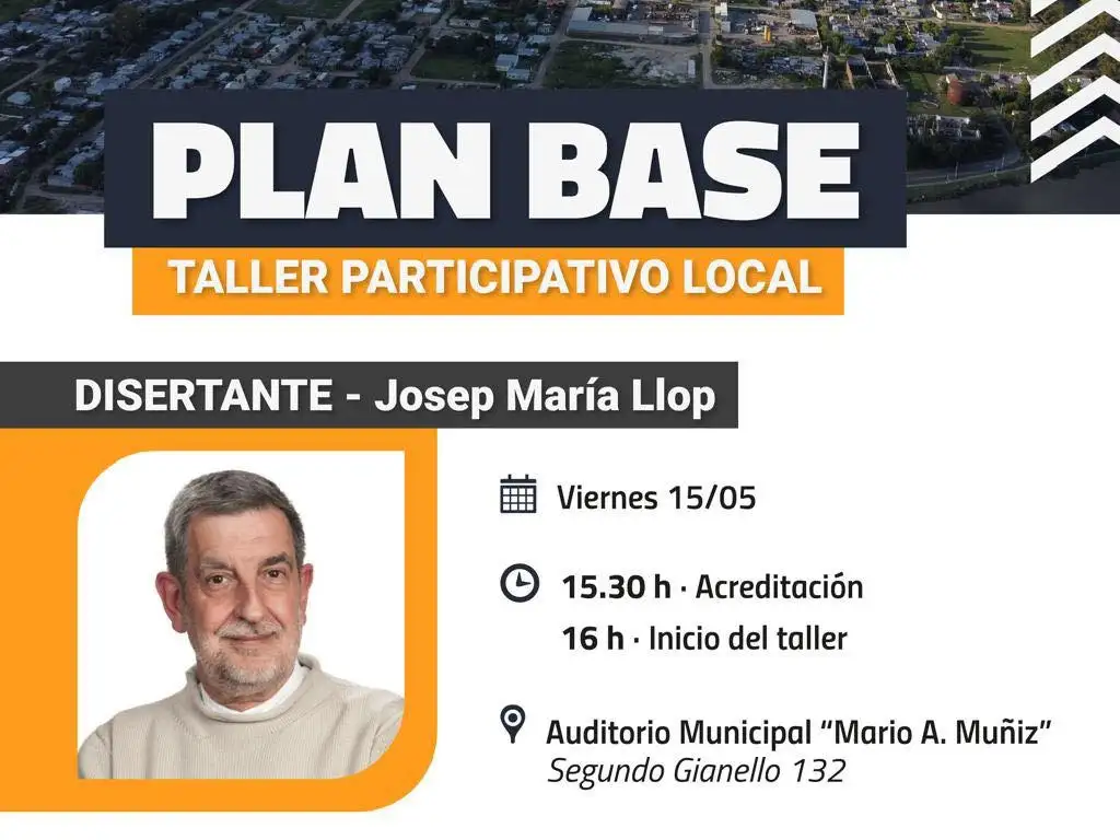 Se abre un espacio de participación para pensar el futuro urbano de la ciudad con el “PLAN BASE”
