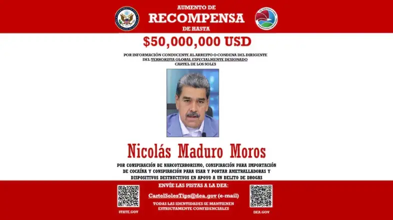 Tras duplicar la recompensa por su captura, EEUU afirmó que el dictador Nicolás Maduro debe ser llevado ante la Justicia