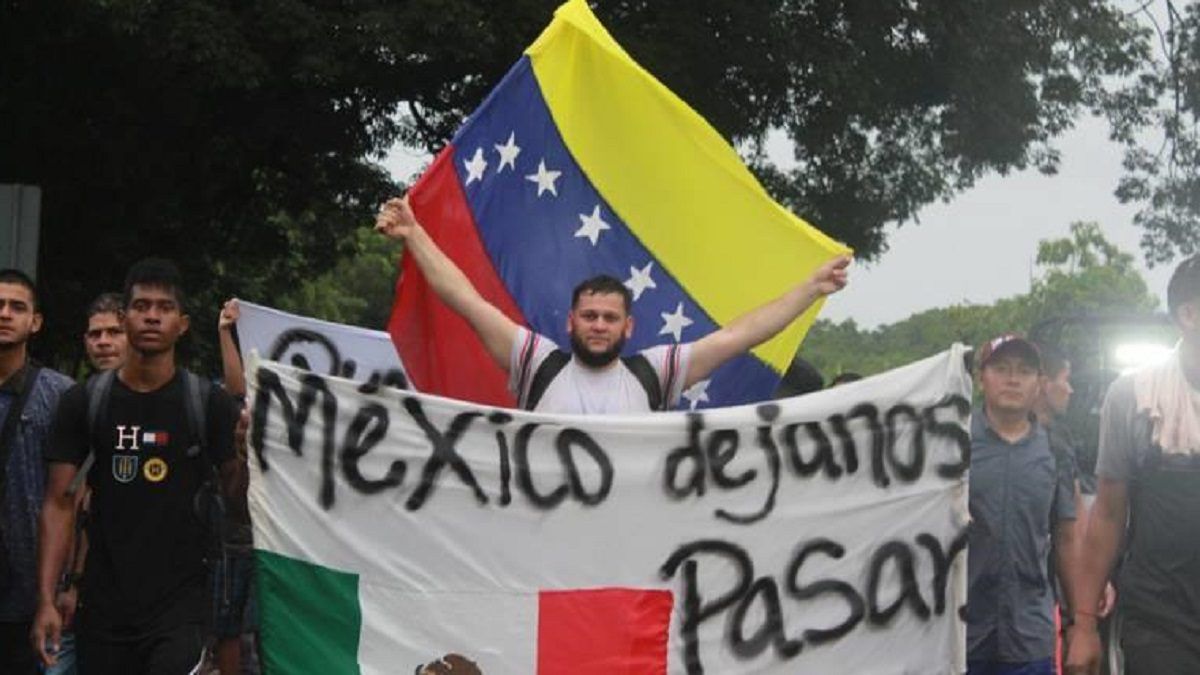 FRONTERA SUR DE MÉXICO: atestada de migrantes venezolanos y estas son las cifras
