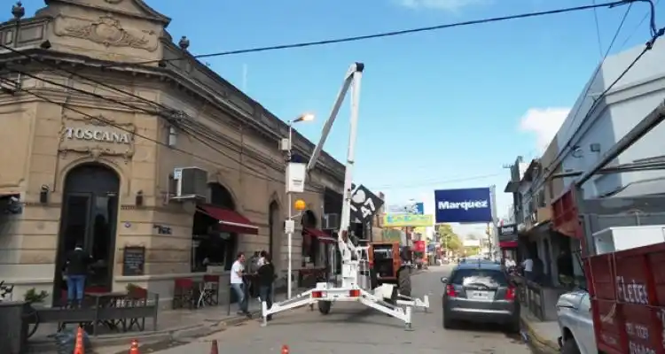 Instalaron cámaras de seguridad en el centro de la ciudad
