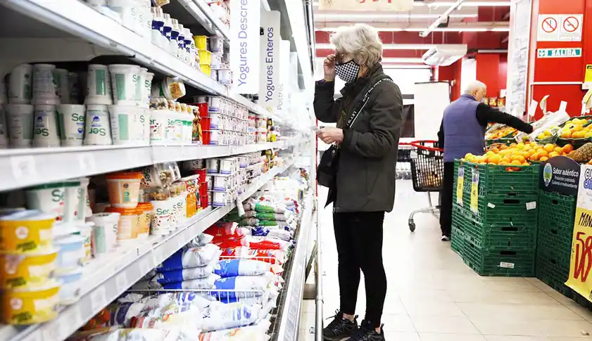 Subas en productos alimenticios