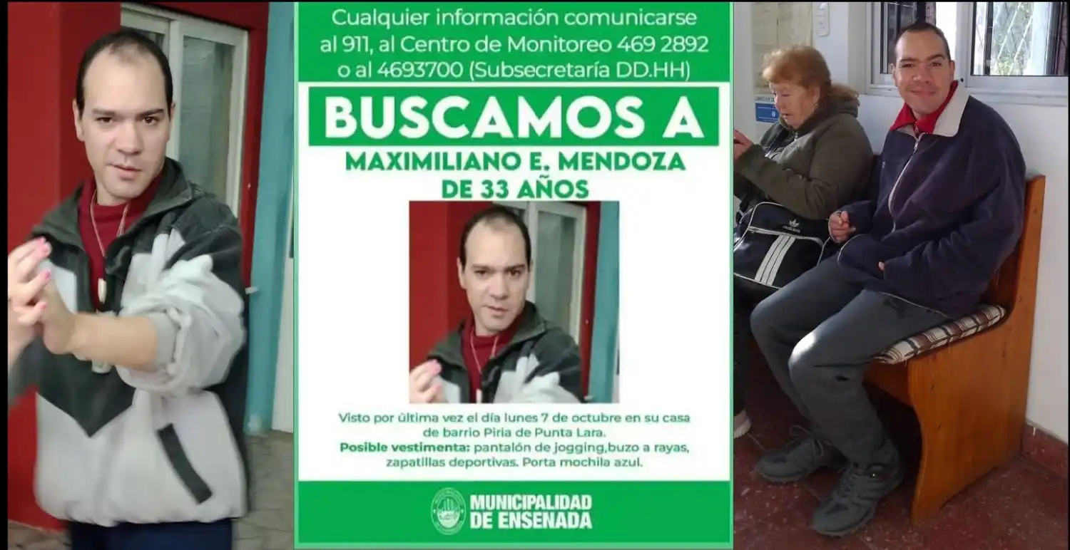 Maximiliano fue visto por última vez en calle 34 y 122, límite entre Ensenada y La Plata.