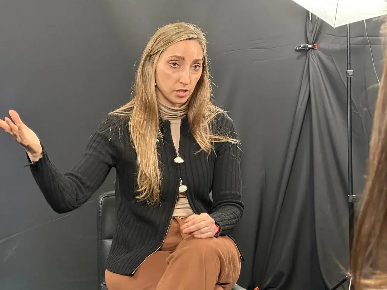 En Ecos Diarios. La economista Julia Strada durante la entrevista