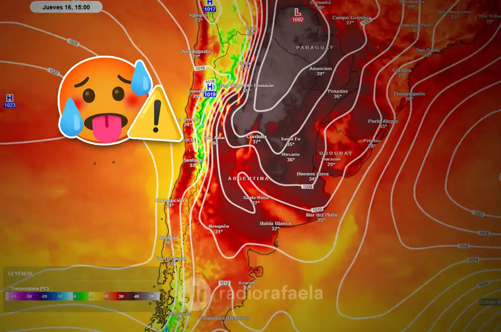 Sube la temperatura en el centro del país: se espera una ola de calor con máximas de 40°C