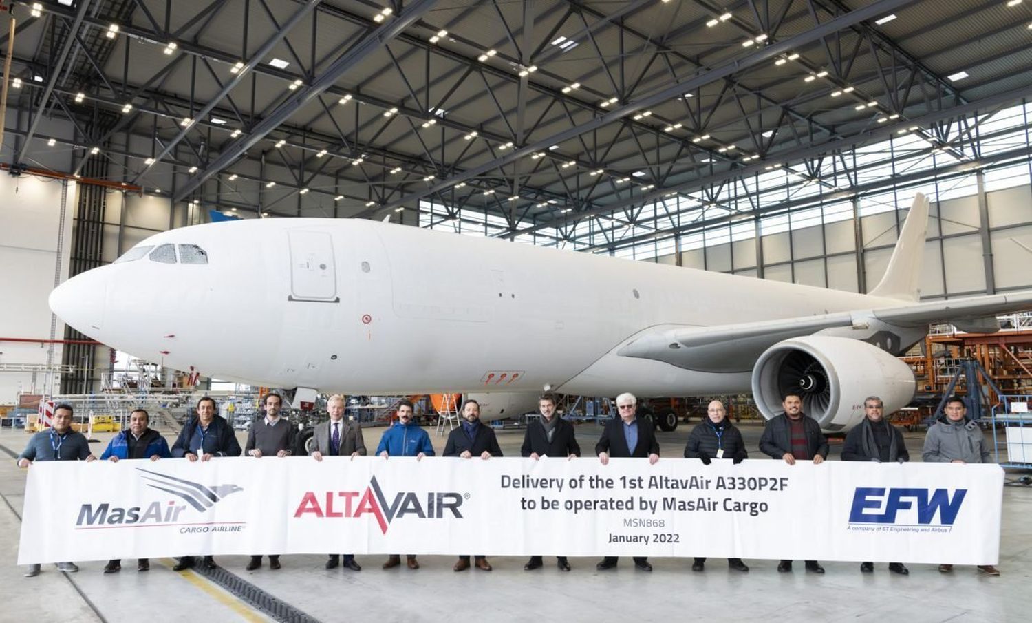 MasAir Cargo takes delivery of the first Airbus A330 converted into freighter in Latin America