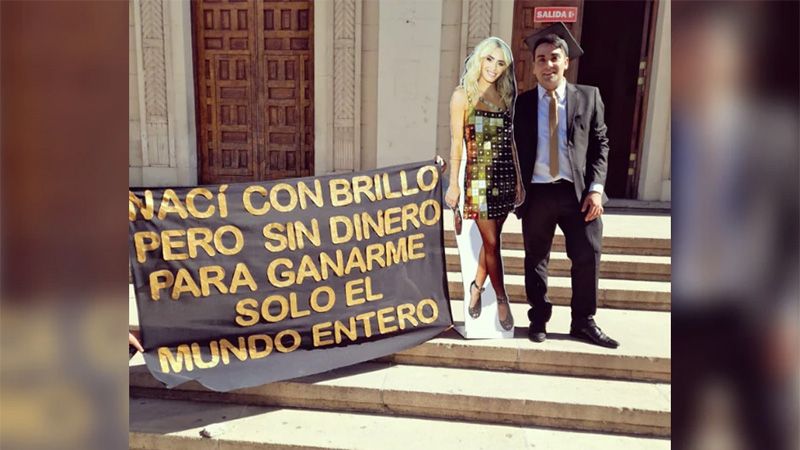 Entrerriano se recibió y dedicó su título a Lali Espósito: ¿qué dijo la cantante?
