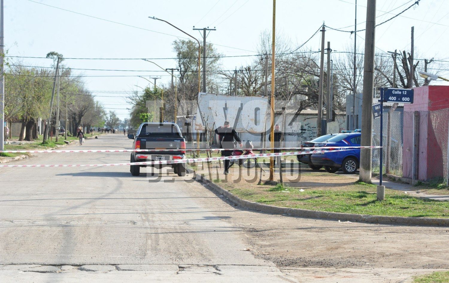 El lugar donde balaron a Ramírez en la madrugada del 8 de septiembre.