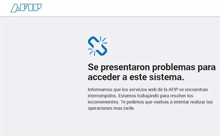 Sitio web de AFIP fuera de funcionamiento causa malestar