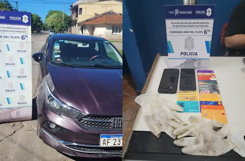 Se habían escapado en el Fiat Cronos robado.
