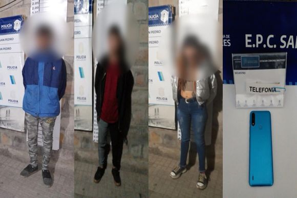 Detuvieron a tres jóvenes que habían asaltado a un adolescente en la vía pública