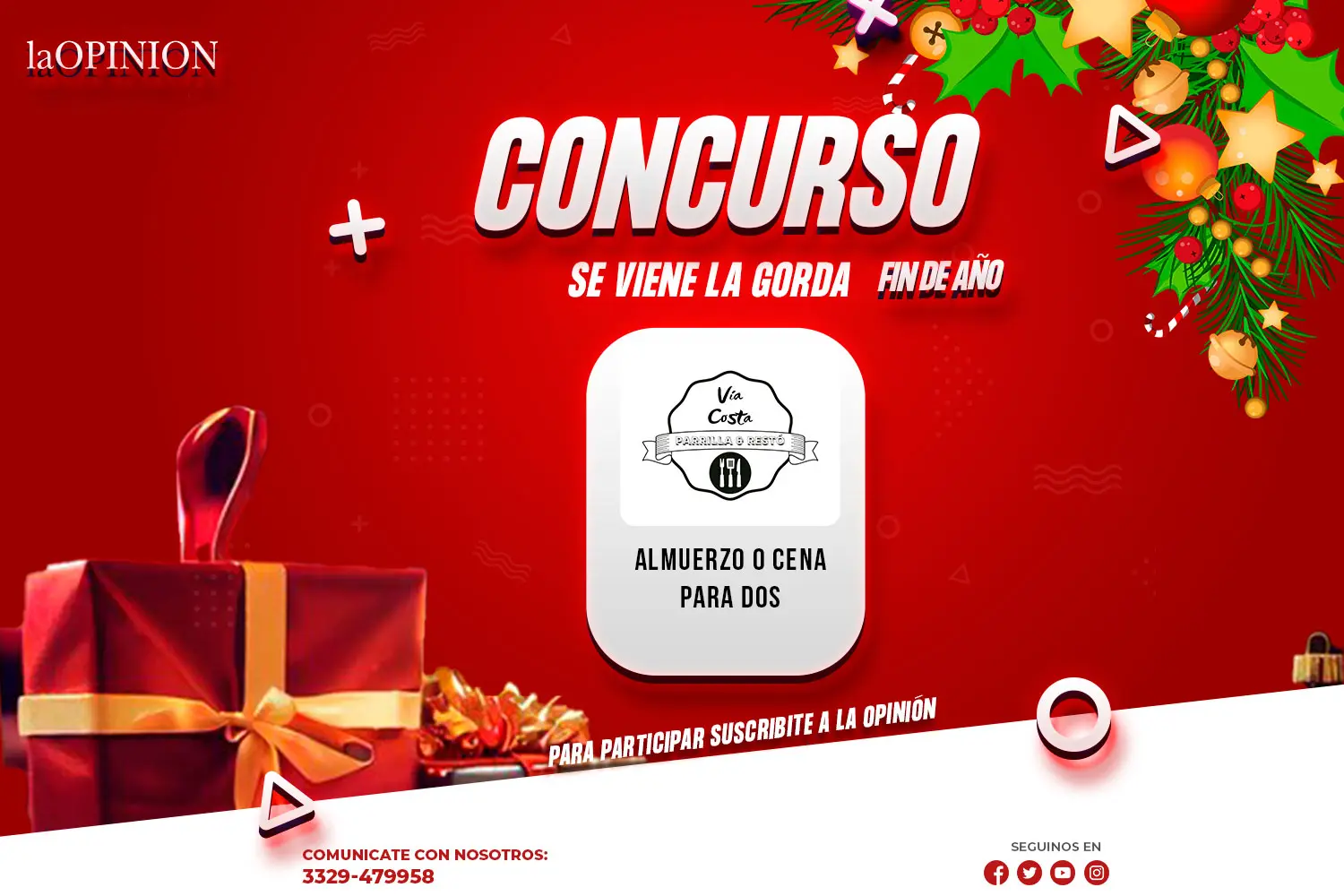 Si te llevás esta gorda a tu casa, vas a almorzar o cenar en Vía Costa.