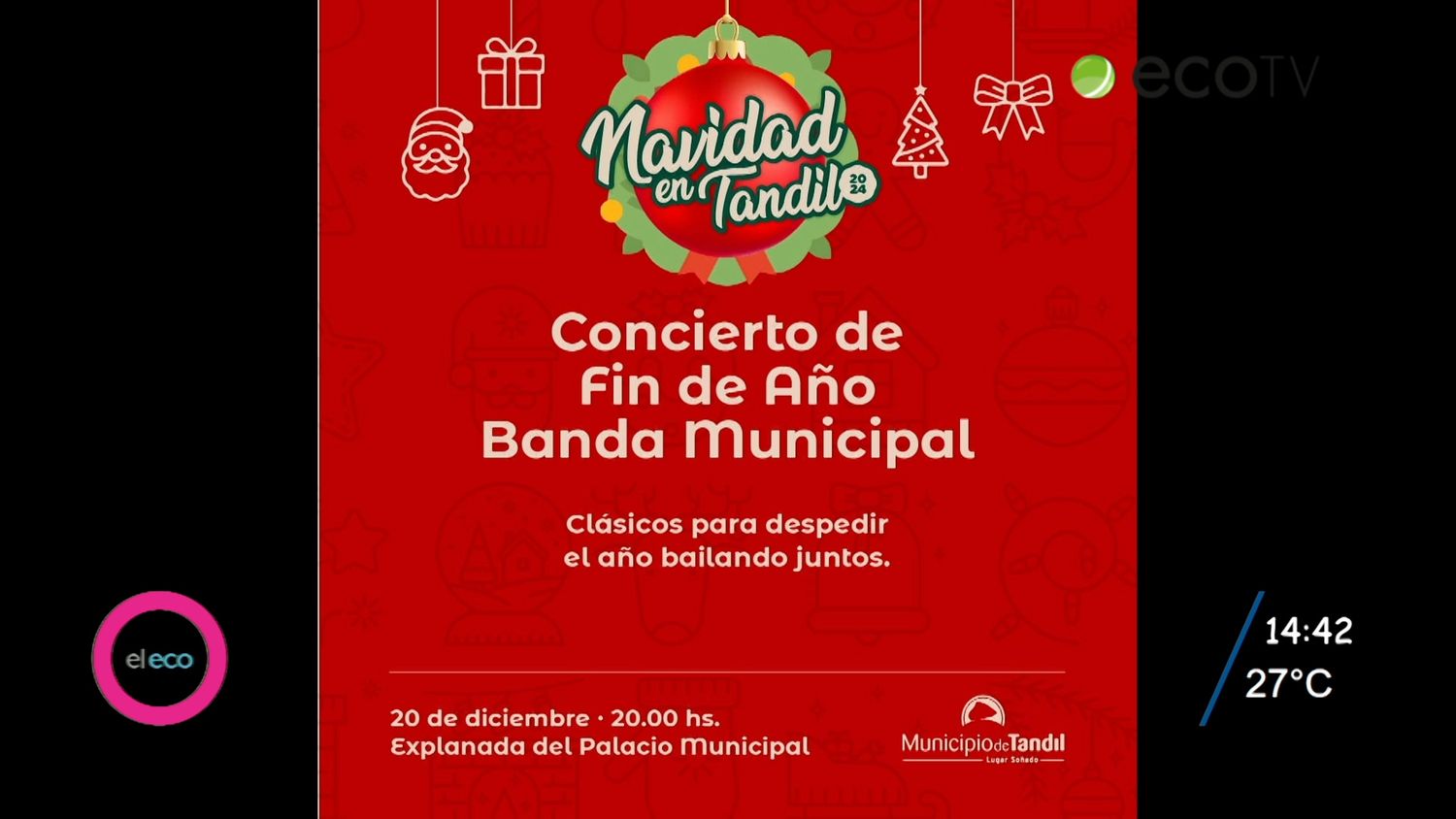 Este viernes se realizará el concierto de fin de año de la banda municipal