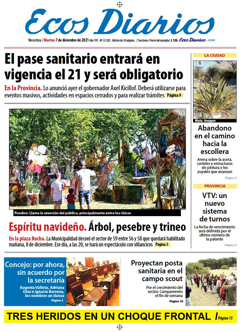 Tapa del 7 de diciembre 2021