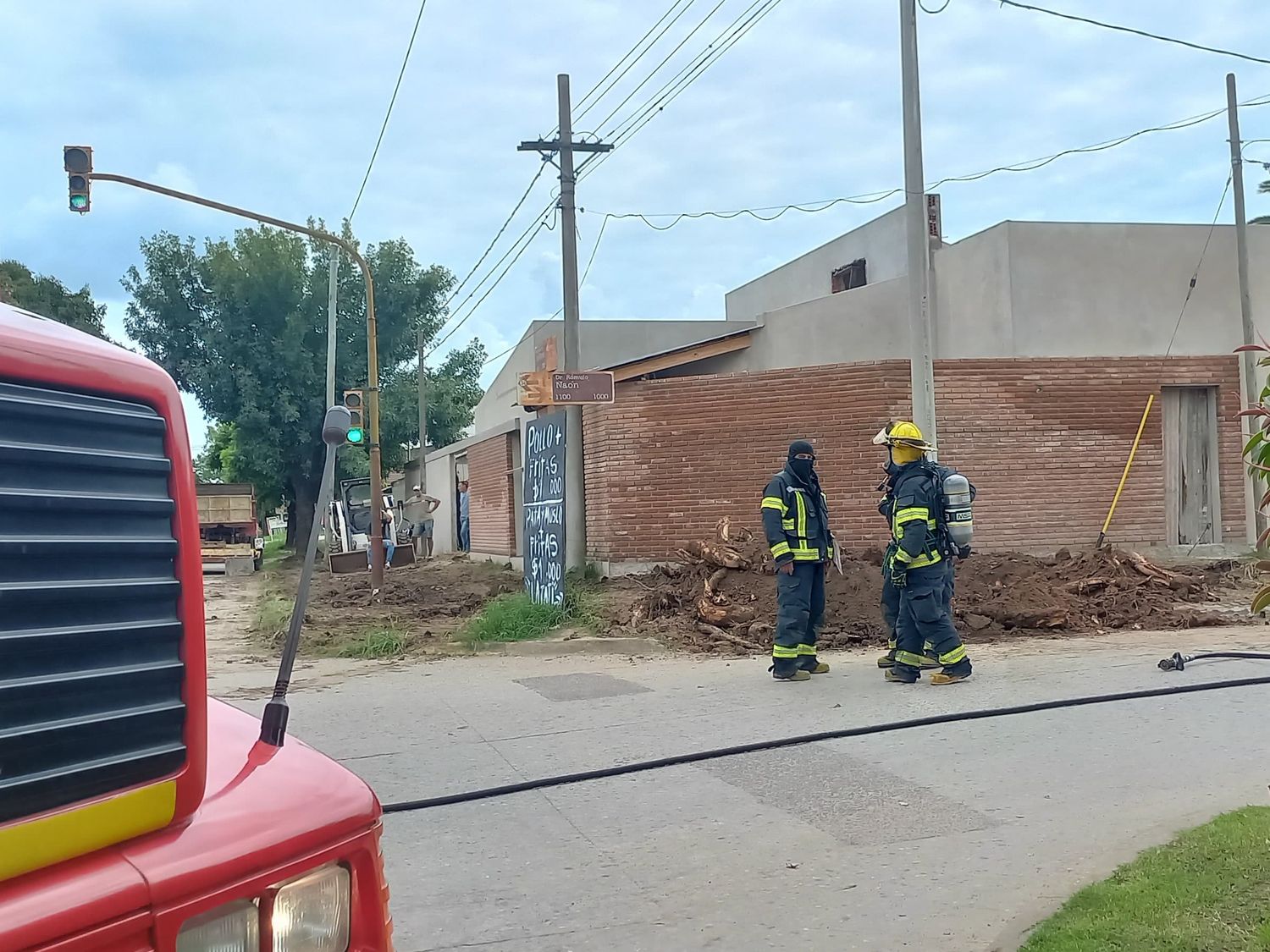 Bomberos intervino por escape de gas en Rómulo Naón y 3 de Febrero