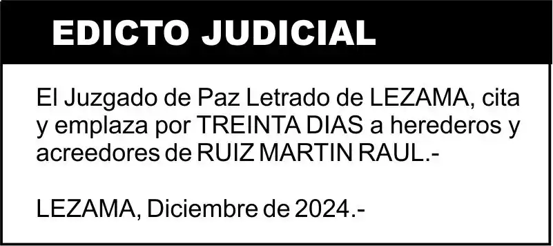 EDICTO