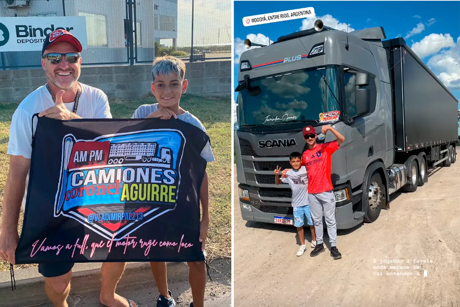 Vladimir, el creador de contenido santafesino que se ganó el amor de los camioneros: “Me saludan y me regalan cosas”