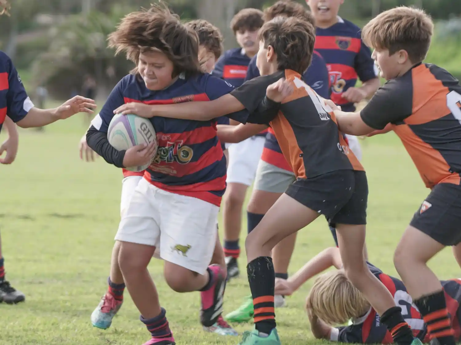 Encuentro de rugby de infantiles del Club Náutico 9