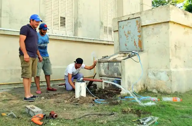 Se realizó pozo de agua en la Escuela Normal
