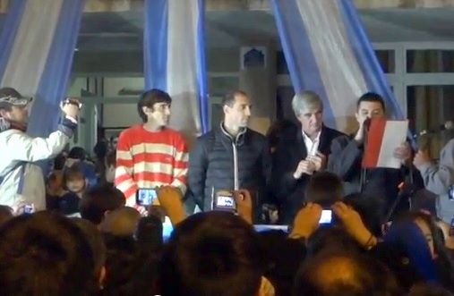 Mundial Brasil 2014: Multitudinario recibimiento a Zabaleta en Arrecifes