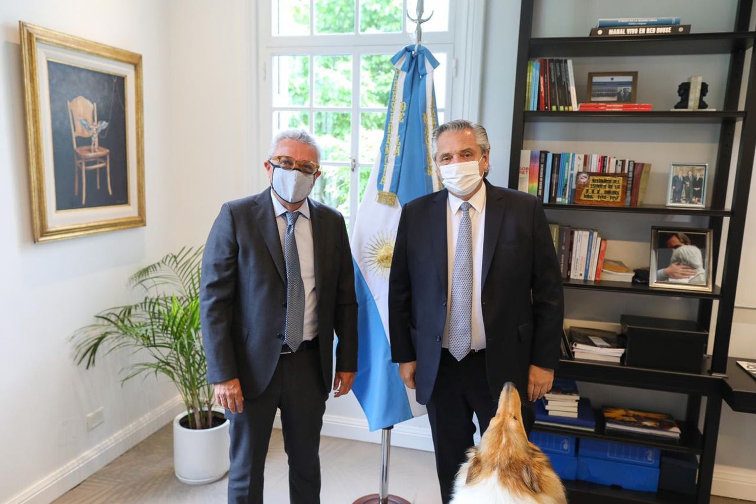 Con variada agenda, el presidente recibió al intendente de Tigre Julio Zamora en la Quinta de Olivos
