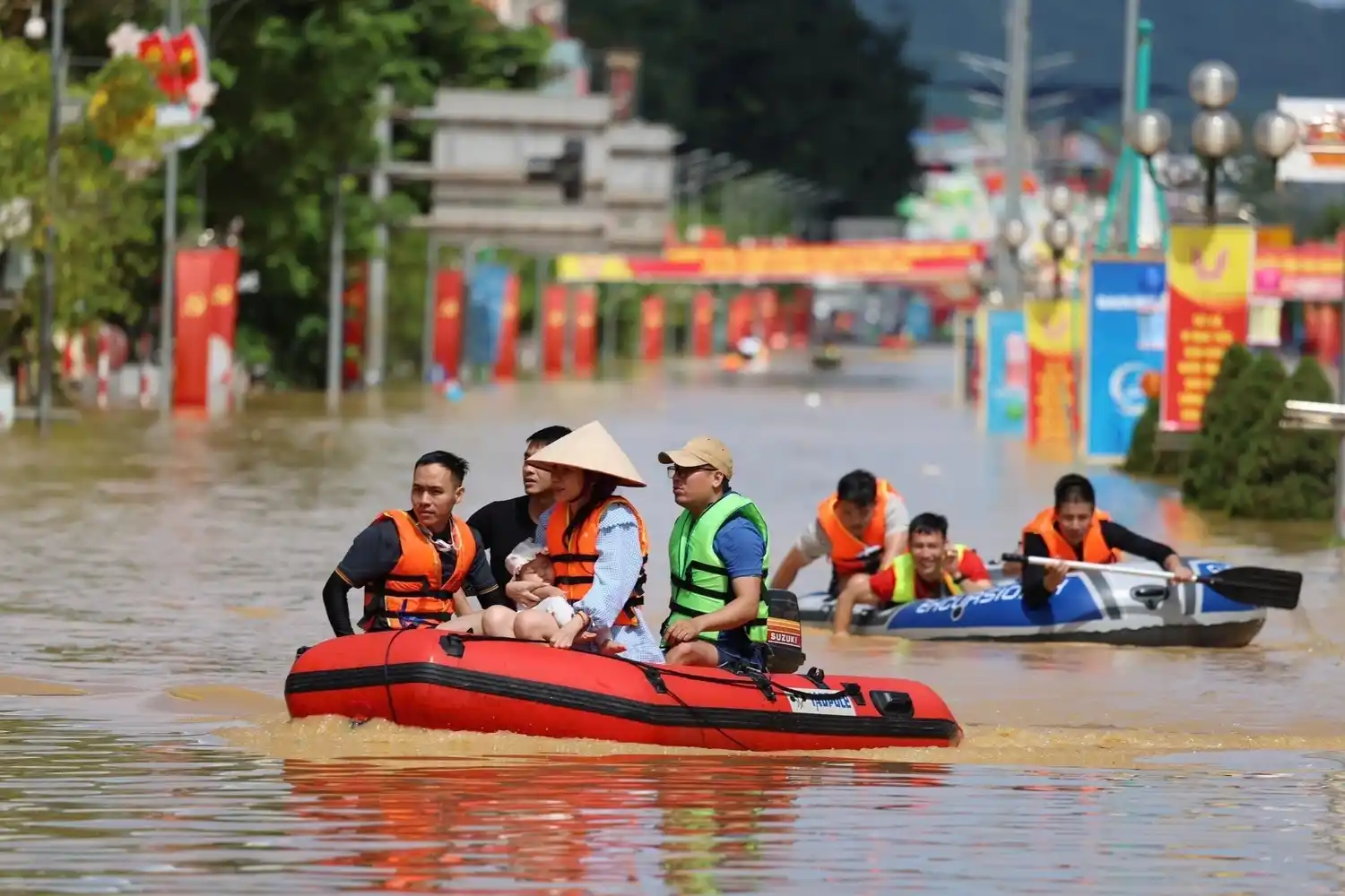 Vietnam bajo el agua.
