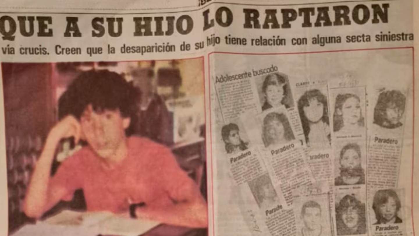 La publicación en una revista que informaba sobre la desaparición de Diego. (Foto: Gentileza Clarín)