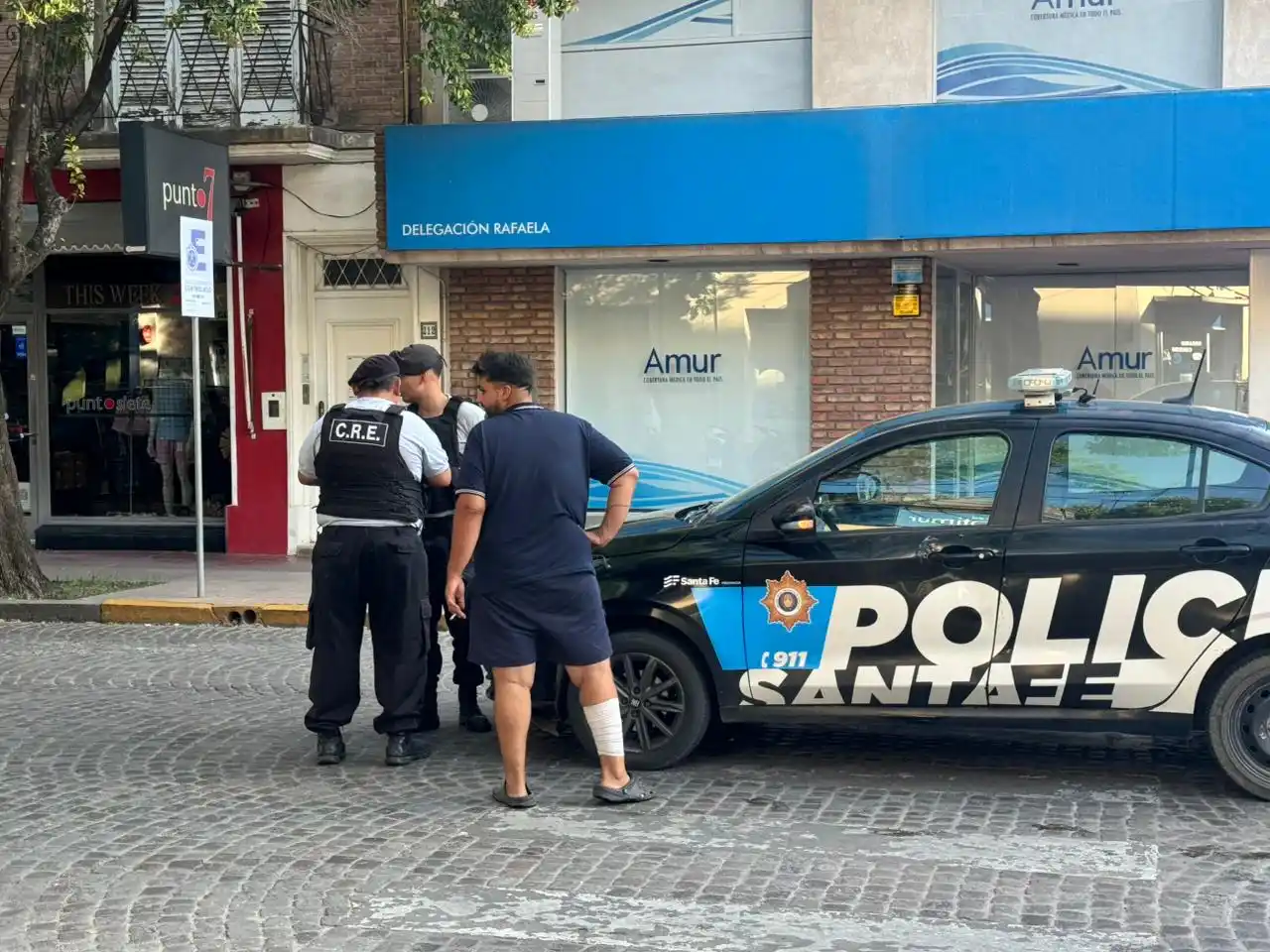 accidente choque centro rafaela patrullero - 4