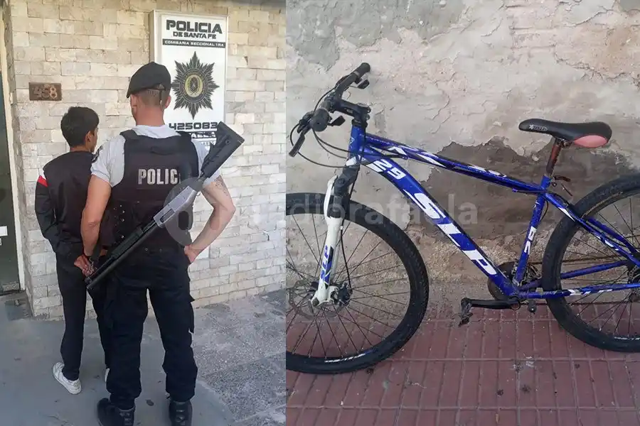 A parar a la Comisaría: se escapó con una bici robada, pero lo vieron desde las cámaras