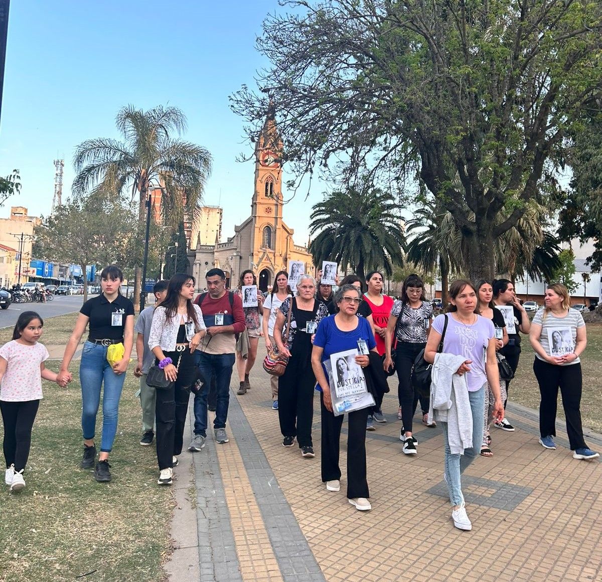 La plaza San Martín fue el escenario elegido para movilizarse y pedir justicia.
