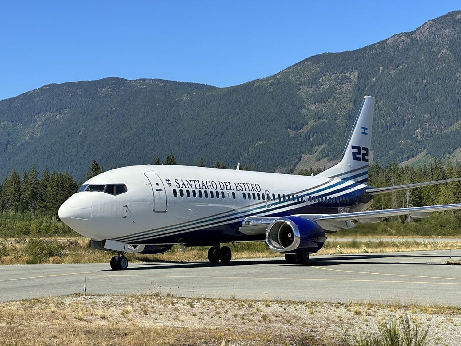 Coulson alista el Boeing 737 contra incendios de Santiago del Estero e instala una base en Argentina