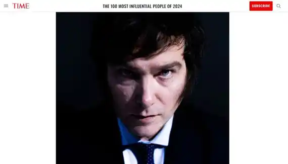 “Un ídolo de la derecha”: la revista Time incluyó a Milei entre las 100 personas más influyentes de 2024