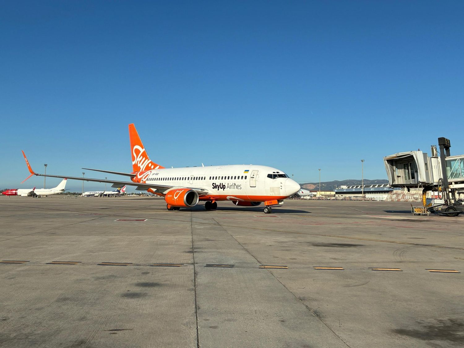 Moldavia y España, conectadas por una aerolínea ucraniana: Barcelona recibió el primer vuelo de SkyUp Airlines