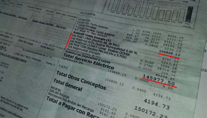 El tarifazo en el servicio eléctrico ya se ve reflejado en las facturas.