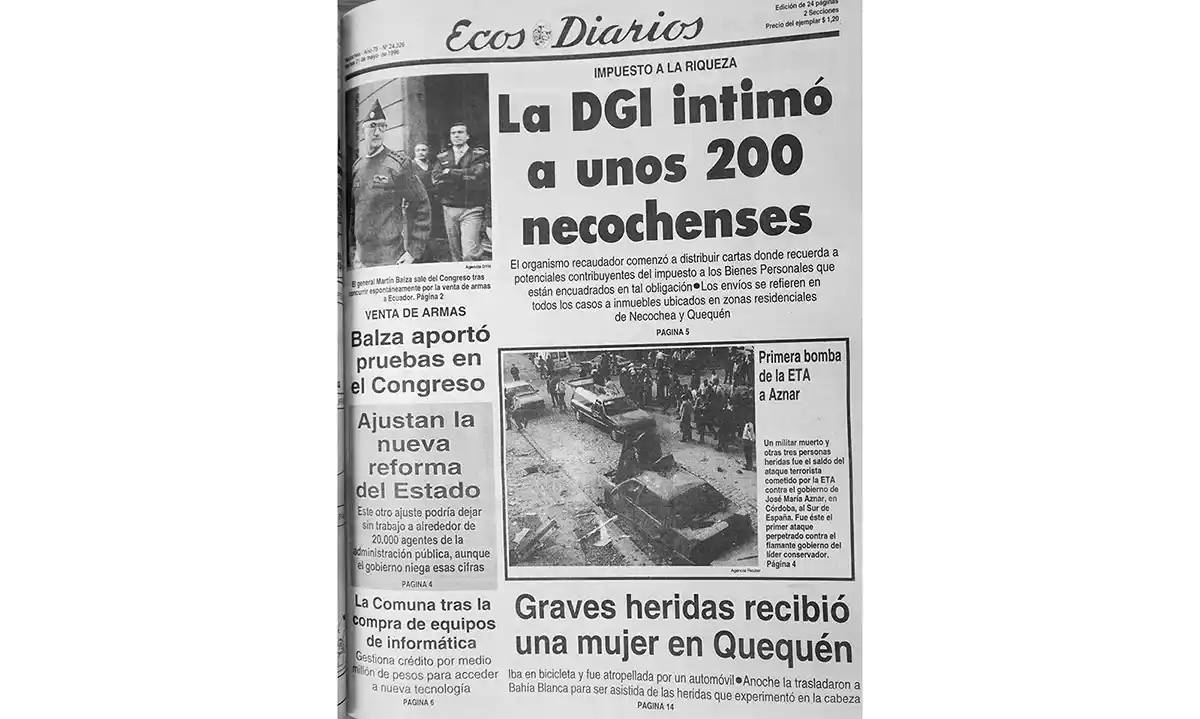 Martes 21 de mayo de 1996