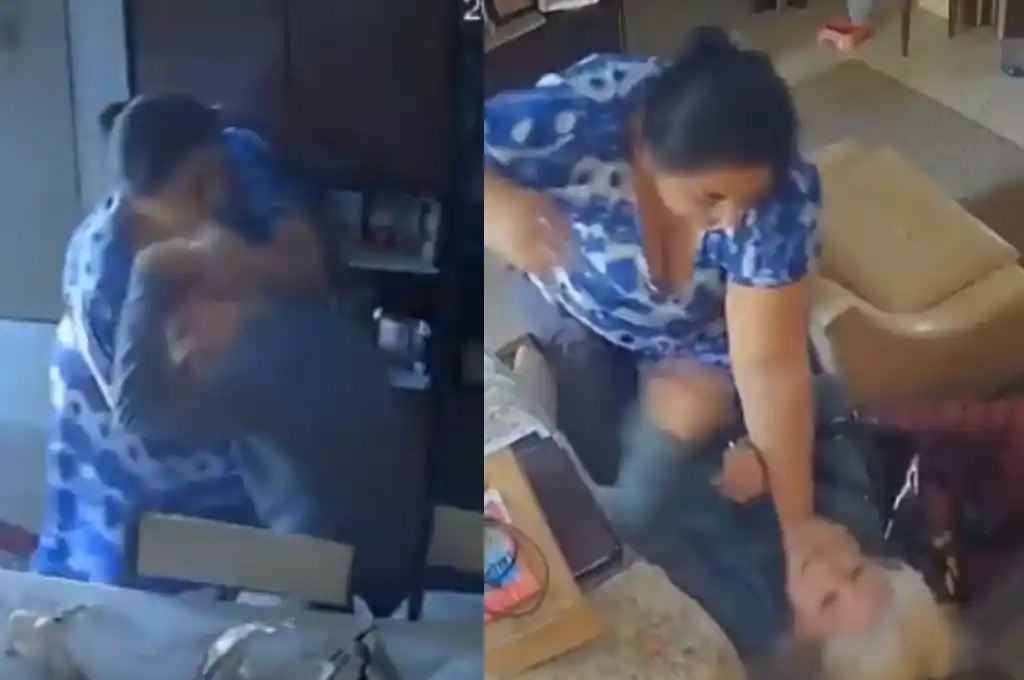 La asaltante redujo a la mujer en una silla del comedor y le apretó el cuello con una mano.