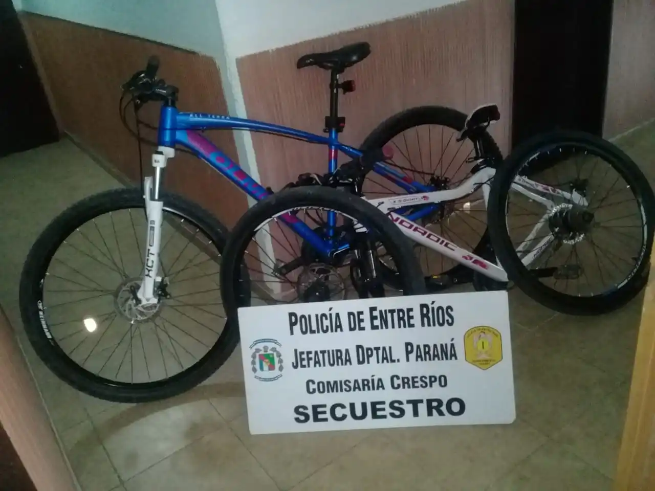 Recuperaron dos bicicletas